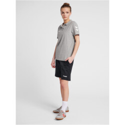 hummel GO Baumwoll Poloshirt Damen grey melange M