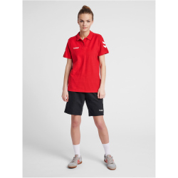 hummel GO Baumwoll Poloshirt Damen true red XL