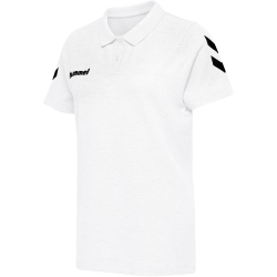 hummel GO Baumwoll Poloshirt Damen white XS