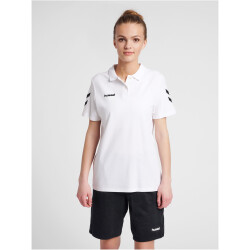 hummel GO Baumwoll Poloshirt Damen white XS