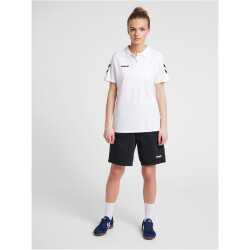 hummel GO Baumwoll Poloshirt Damen white XS