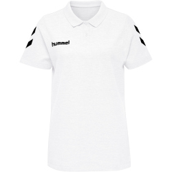 hummel GO Baumwoll Poloshirt Damen white XL