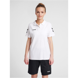 hummel GO Baumwoll Poloshirt Damen white XL