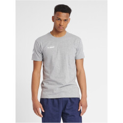 hummel GO Baumwoll T-Shirt Herren grey melange S