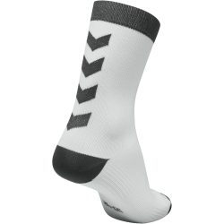 2er Pack hummel Element Indoor Sportsocke white/asphalt 27-30