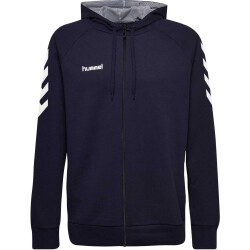hummel GO Baumwoll Kapuzenjacke Herren marine M