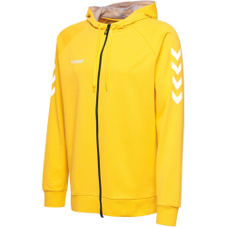 hummel GO Baumwoll Kapuzenjacke Kinder sports yellow 116