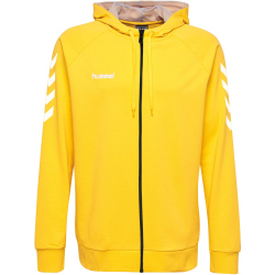 hummel GO Baumwoll Kapuzenjacke Kinder sports yellow 116