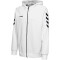 hummel GO Baumwoll Kapuzenjacke Kinder white 128