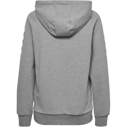 hummel GO Baumwoll Kapuzenjacke Damen grey melange XXL