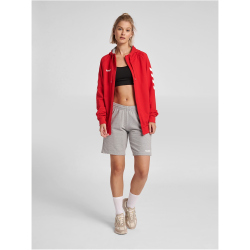 hummel GO Baumwoll Kapuzenjacke Damen true red XS