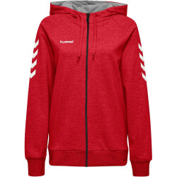 hummel GO Baumwoll Kapuzenjacke Damen true red L