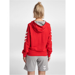 hummel GO Baumwoll Kapuzenjacke Damen true red L
