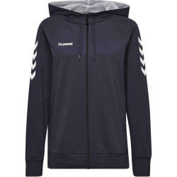 hummel GO Baumwoll Kapuzenjacke Damen marine XS
