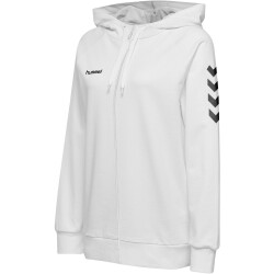 hummel GO Baumwoll Kapuzenjacke Damen white XXL
