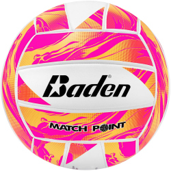 Baden Match Point Beachvolleyball weiß/orange/pink 5
