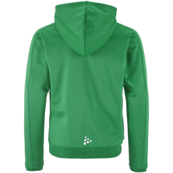 CRAFT Evolve 2.0 Brushed Kapuzen-Trainingsjacke Kinder 651000 - team green 122/128
