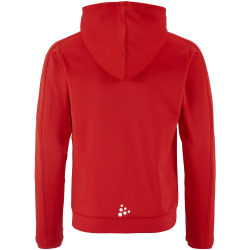 CRAFT Evolve 2.0 Brushed Kapuzen-Trainingsjacke Kinder 430000 - bright red 122/128