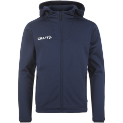 CRAFT Evolve 2.0 Brushed Kapuzen-Trainingsjacke Kinder 390000 - navy 122/128