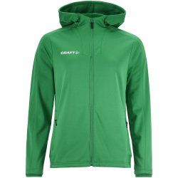 CRAFT Evolve 2.0 Brushed Kapuzen-Trainingsjacke Damen 651000 - team green XS
