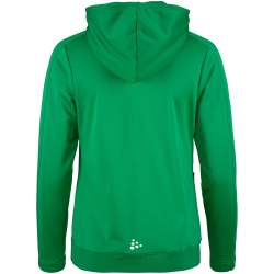 CRAFT Evolve 2.0 Brushed Kapuzen-Trainingsjacke Damen 651000 - team green XS