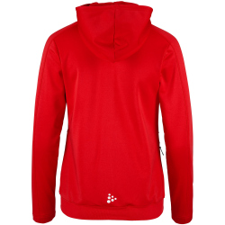CRAFT Evolve 2.0 Brushed Kapuzen-Trainingsjacke Damen 430000 - bright red XS