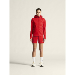 CRAFT Evolve 2.0 Brushed Kapuzen-Trainingsjacke Damen 430000 - bright red XS