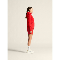 CRAFT Evolve 2.0 Brushed Kapuzen-Trainingsjacke Damen 430000 - bright red XS