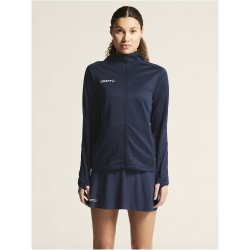 CRAFT Evolve 2.0 Brushed Kapuzen-Trainingsjacke Damen 390000 - navy XS