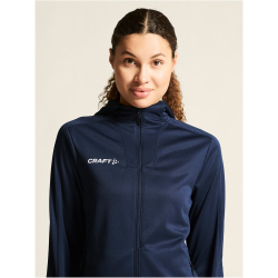 CRAFT Evolve 2.0 Brushed Kapuzen-Trainingsjacke Damen 390000 - navy XS