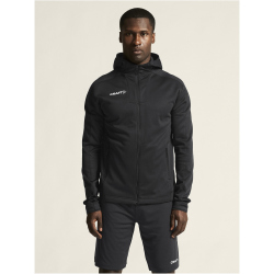 CRAFT Evolve 2.0 Brushed Kapuzen-Trainingsjacke Herren 999000 - black XS