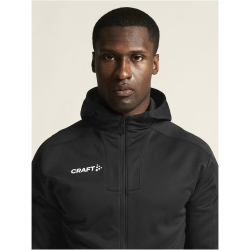 CRAFT Evolve 2.0 Brushed Kapuzen-Trainingsjacke Herren 999000 - black XS