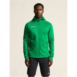 CRAFT Evolve 2.0 Brushed Kapuzen-Trainingsjacke Herren 651000 - team green XS