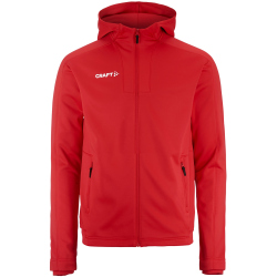 CRAFT Evolve 2.0 Brushed Kapuzen-Trainingsjacke Herren 430000 - bright red XS