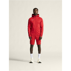 CRAFT Evolve 2.0 Brushed Kapuzen-Trainingsjacke Herren 430000 - bright red XS