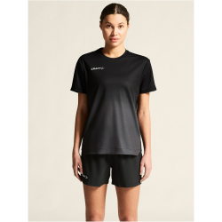 CRAFT Evolve 2.0 Structured Graphic Trainingsshirt Damen 999985 - black/granite XS