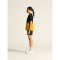 CRAFT Evolve 2.0 Structured Graphic Trainingsshirt Damen 999552 - black/sweden yellow XS