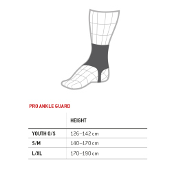 G-FORM Pro-X Knöchelschoner Black G Embossed S/M