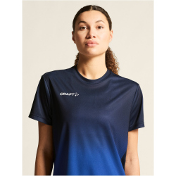 CRAFT Evolve 2.0 Structured Graphic Trainingsshirt Damen 390346 - navy/club cobolt XS
