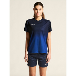 CRAFT Evolve 2.0 Structured Graphic Trainingsshirt Damen 390346 - navy/club cobolt XS