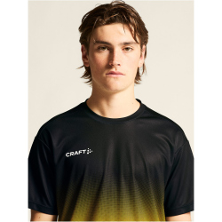 CRAFT Evolve 2.0 Structured Graphic Trainingsshirt Herren 999552 - black/sweden yellow XS