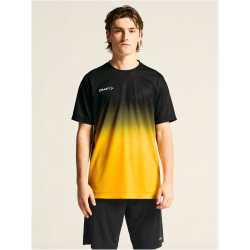 CRAFT Evolve 2.0 Structured Graphic Trainingsshirt Herren 999552 - black/sweden yellow XS