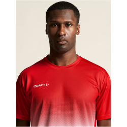 CRAFT Evolve 2.0 Structured Graphic Trainingsshirt Herren 430900 - bright red/white XS