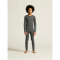 CRAFT Core Warm Baselayer Unterwäsche-Set Kinder 985355 - granite/ray 110/116