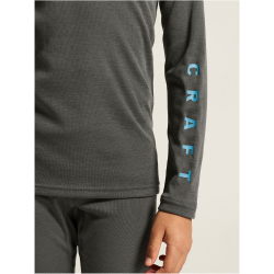 CRAFT Core Warm Baselayer Unterwäsche-Set Kinder 985355 - granite/ray 122/128