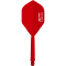 3er Pack XQ Max Fenix Molded Dartflight mit Shaft red 22 mm