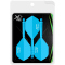 3er Pack XQ Max Fenix Molded Dartflight mit Shaft blue 22 mm