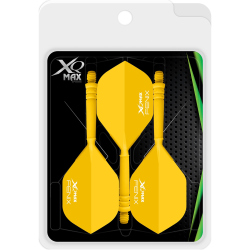 3er Pack XQ Max Fenix Molded Dartflight mit Shaft yellow...