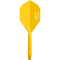3er Pack XQ Max Fenix Molded Dartflight mit Shaft yellow 22 mm