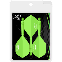 3er Pack XQ Max Fenix Molded Dartflight mit Shaft green...
